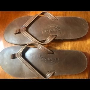 Rainbow sandals worn twice